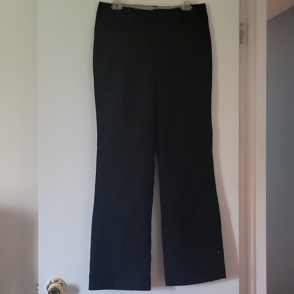Gap black pinstripe trousers size 6